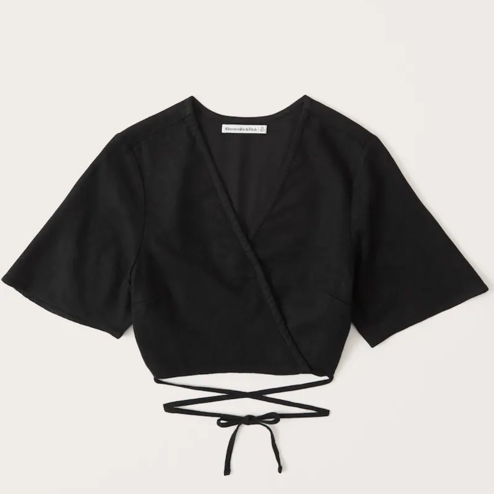 Black wrap top